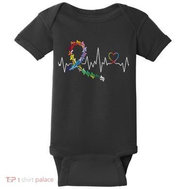 All Cancer Matters Awareness Day Heartbeat Baby Bodysuit