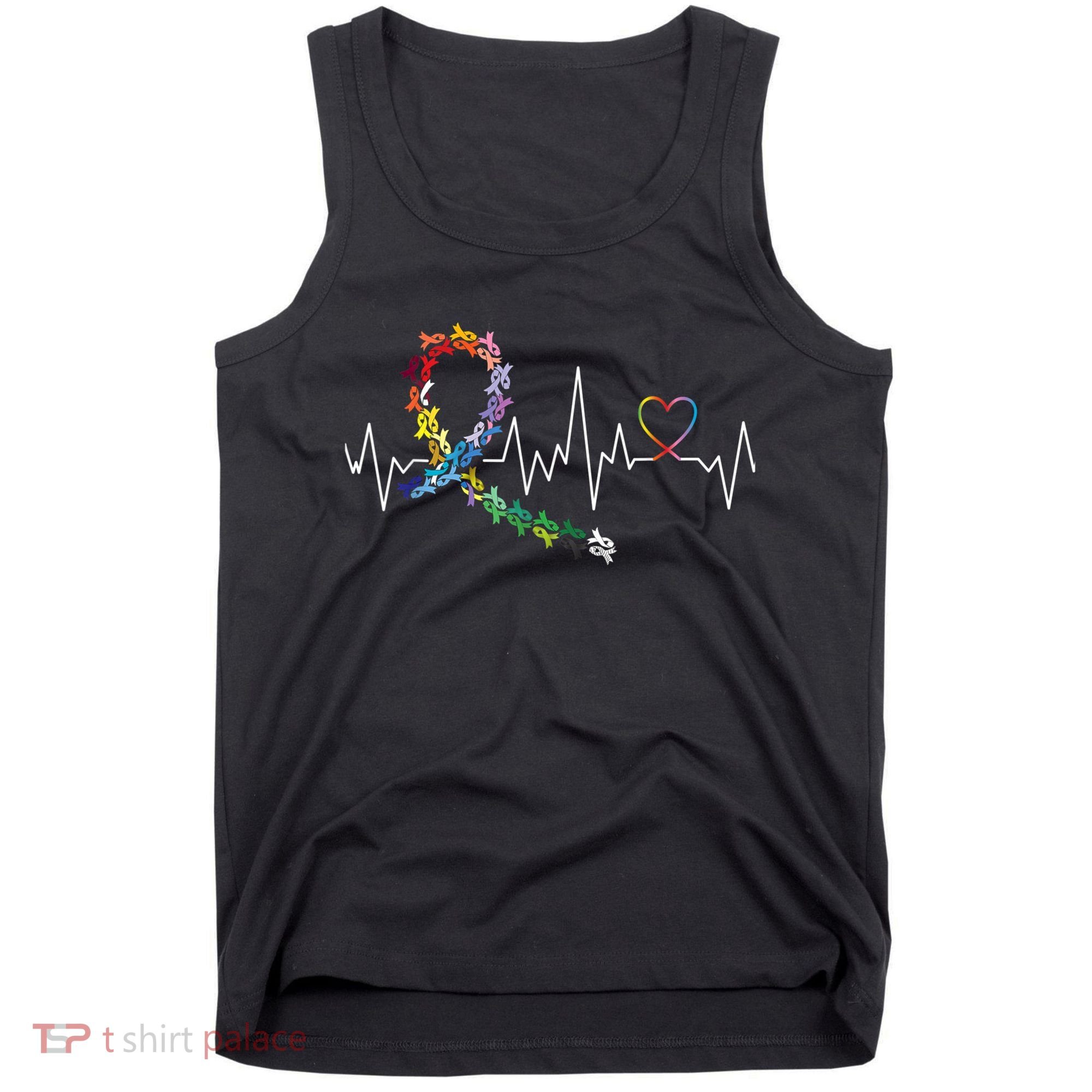 All Cancer Matters Awareness Day Heartbeat Tank Top