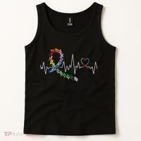 All Cancer Matters Awareness Day Heartbeat Tank Top thumb 2