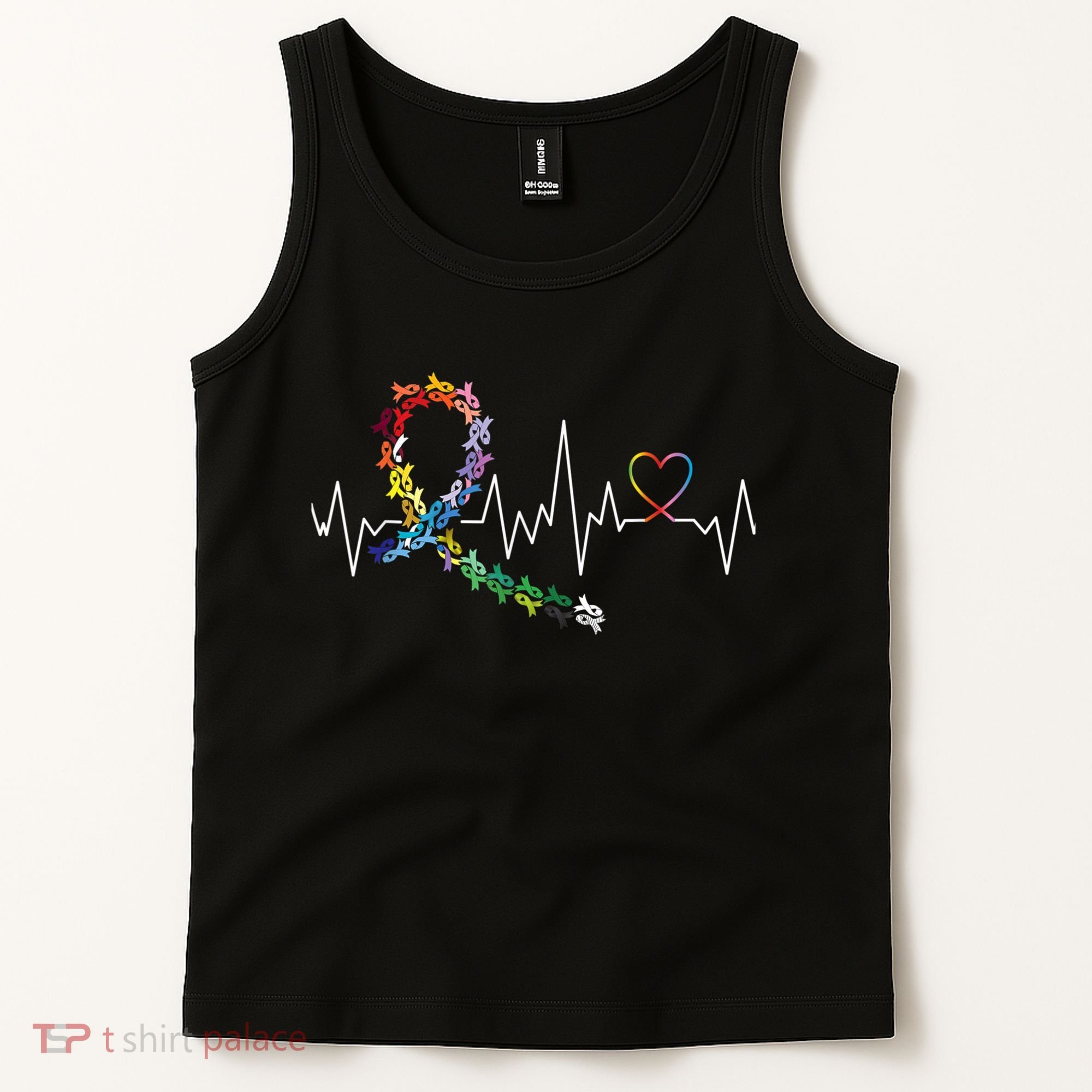 All Cancer Matters Awareness Day Heartbeat Tank Top