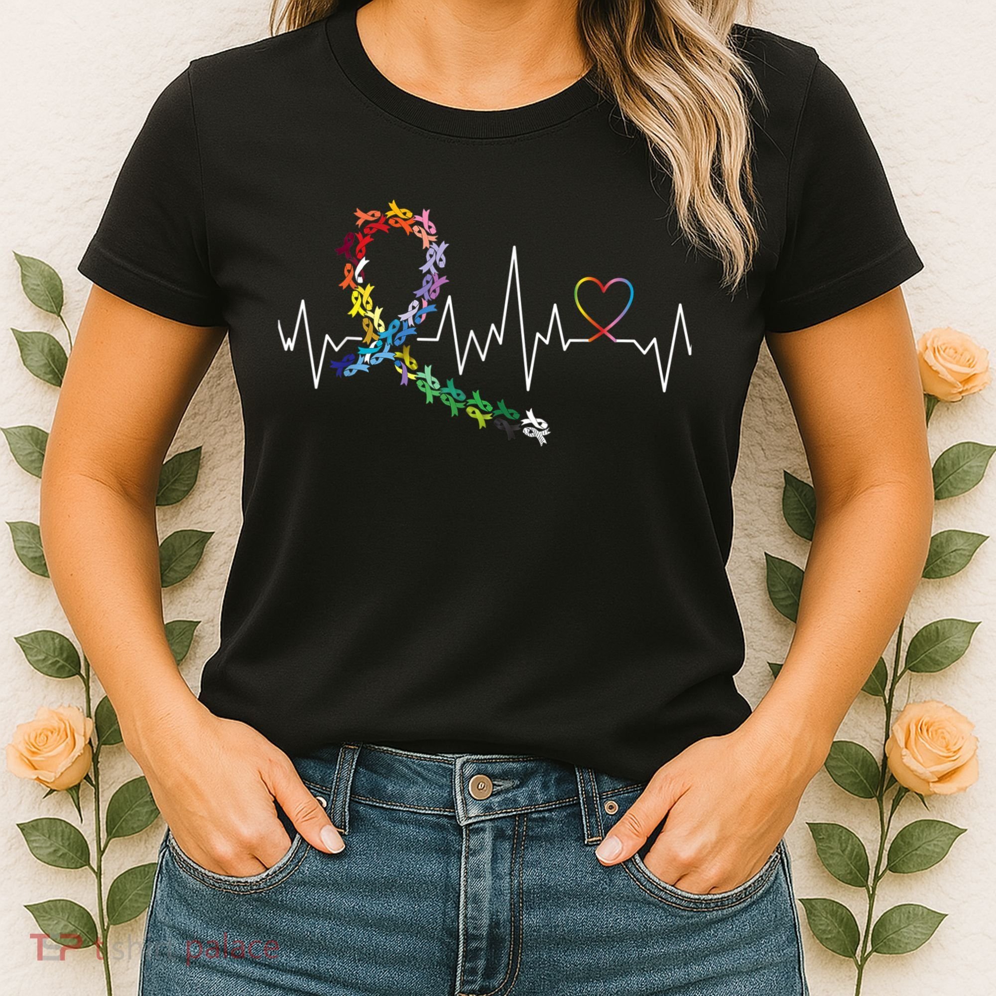 All Cancer Matters Awareness Day Heartbeat Women's T-Shirt