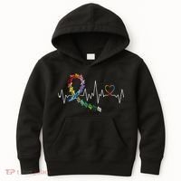 All Cancer Matters Awareness Day Heartbeat Kids Hoodie thumb 0