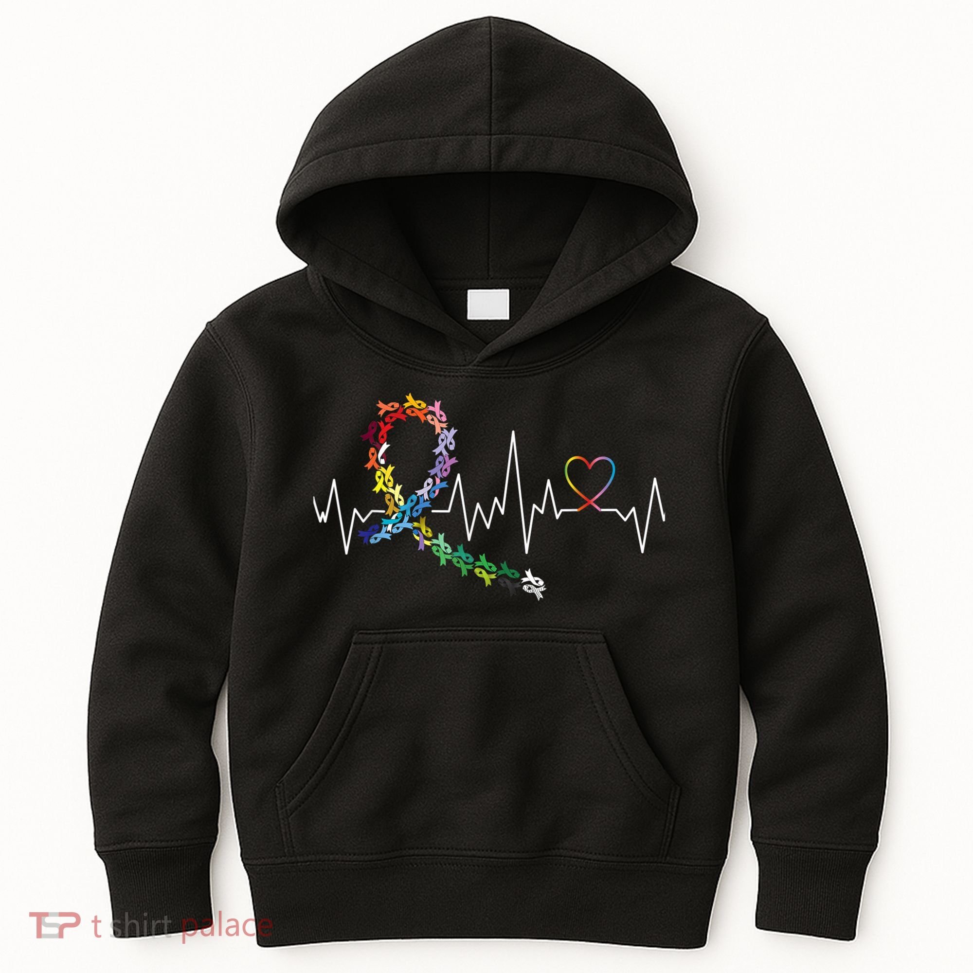 All Cancer Matters Awareness Day Heartbeat Kids Hoodie