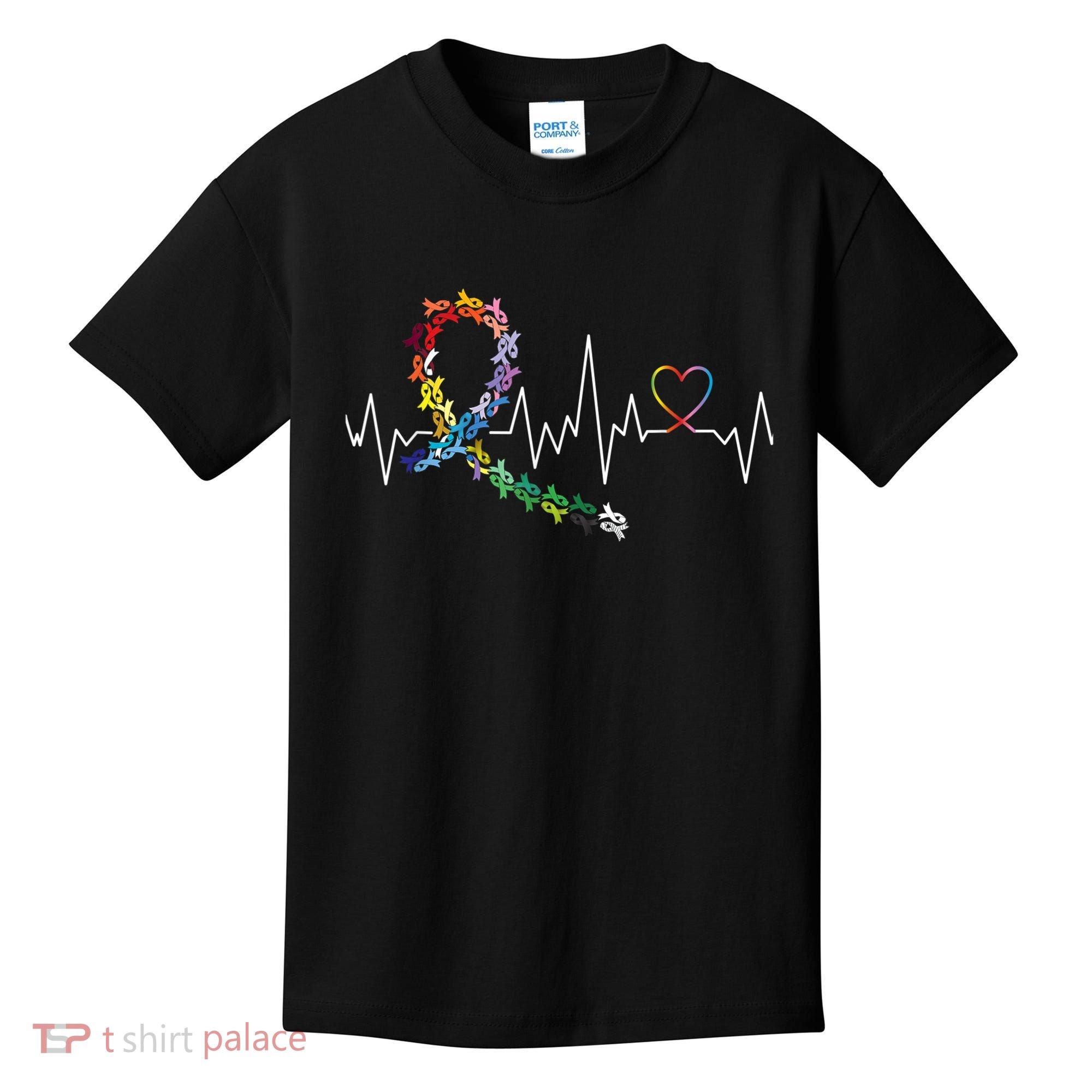 All Cancer Matters Awareness Day Heartbeat Kids T-Shirt