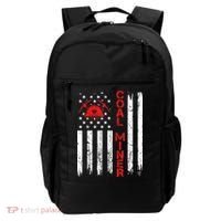 American Coal Miner USA Flag Tough Worker Backpack thumb 0