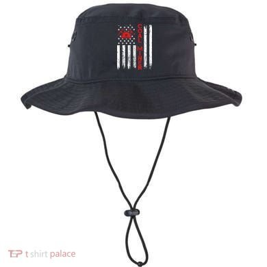 American Coal Miner USA Flag Tough Worker Bucket Hat