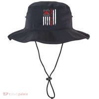 American Coal Miner USA Flag Tough Worker Bucket Hat thumb 0