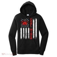 American Coal Miner USA Flag Tough Worker Women's Hoodie thumb 0