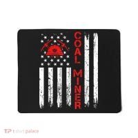 American Coal Miner USA Flag Tough Worker Mousepad thumb 0