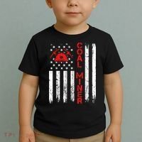 American Coal Miner USA Flag Tough Worker Toddler T-Shirt thumb 2