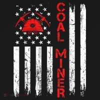 American Coal Miner USA Flag Tough Worker Kids Sweatshirt thumb 2