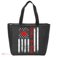 American Coal Miner USA Flag Tough Worker Tote Bag thumb 0