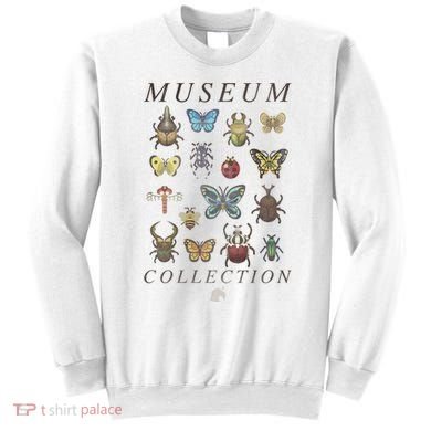 Animal Crossing Museum Bug Collection Vintage Textbook Style Sweatshirt