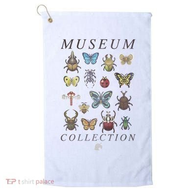 Animal Crossing Museum Bug Collection Vintage Textbook Style Golf Towel