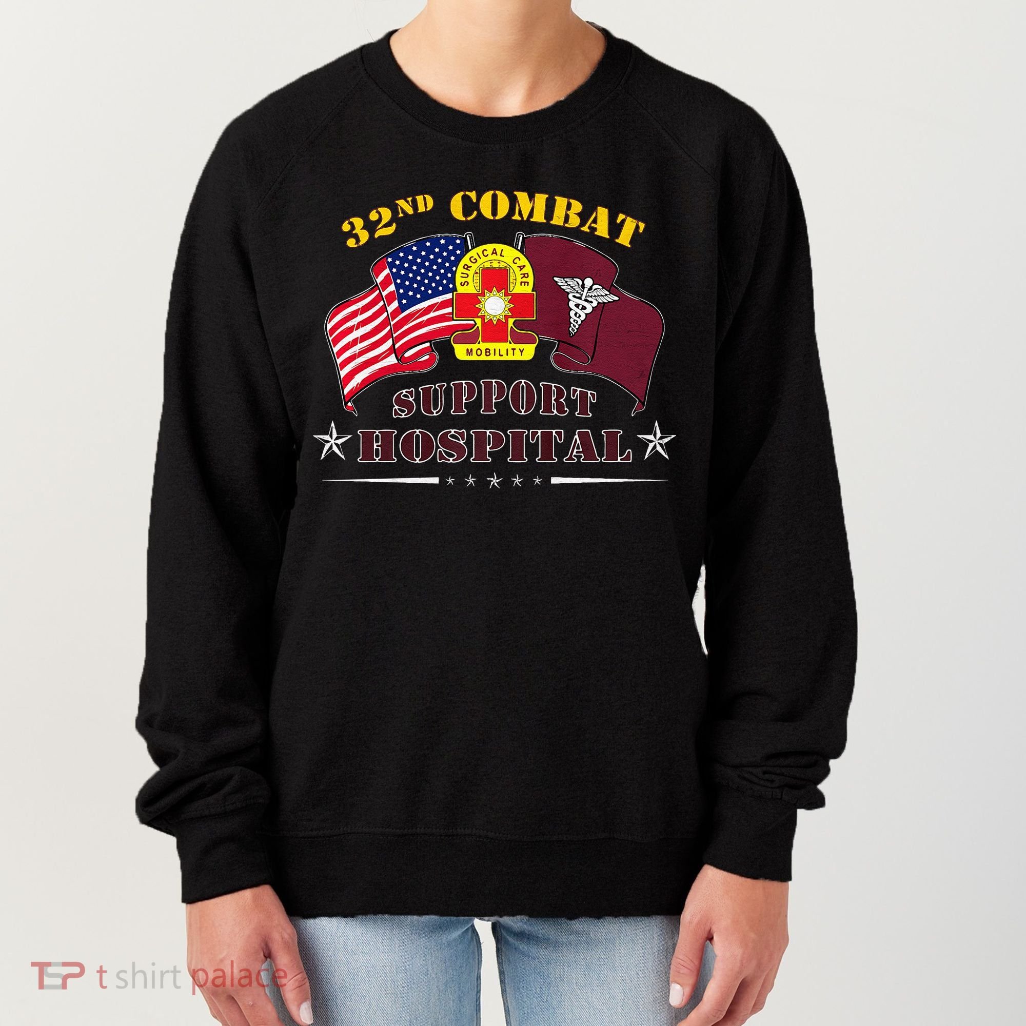 Army Combat Medic 32nd Combat Support Hospital Veteran Women's Sweatshirt