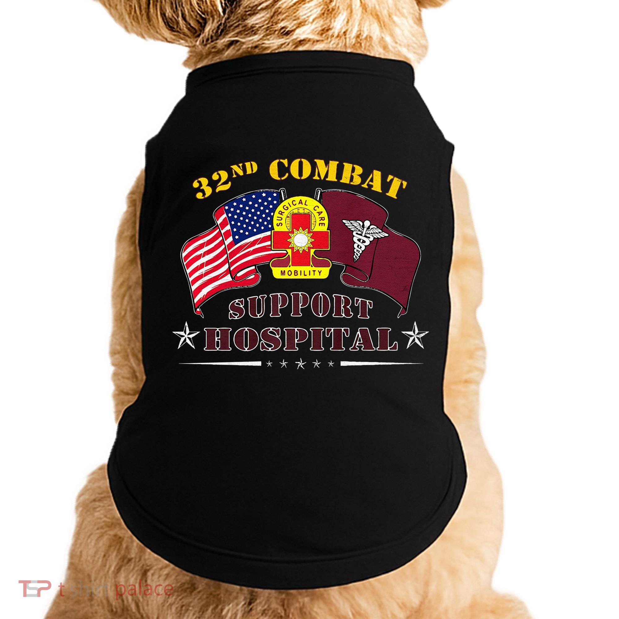 Army Combat Medic 32nd Combat Support Hospital Veteran Doggie Tank