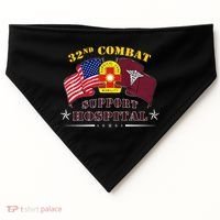 Army Combat Medic 32nd Combat Support Hospital Veteran USA-Made Doggie Bandana thumb 0