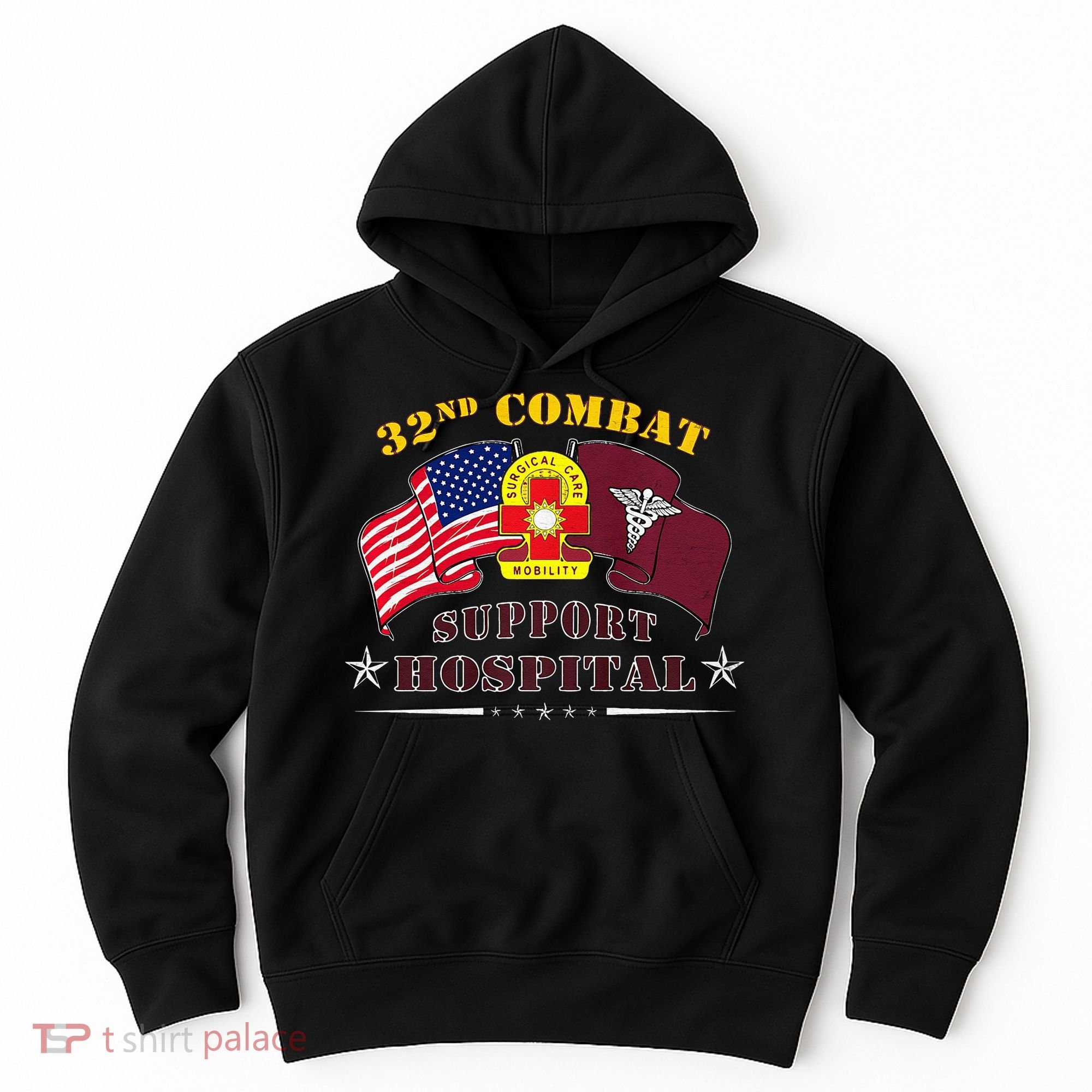 Army Combat Medic 32nd Combat Support Hospital Veteran Hoodie