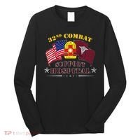 Army Combat Medic 32nd Combat Support Hospital Veteran Long Sleeve Shirt thumb 0