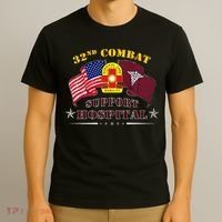Army Combat Medic 32nd Combat Support Hospital Veteran T-Shirt thumb 3