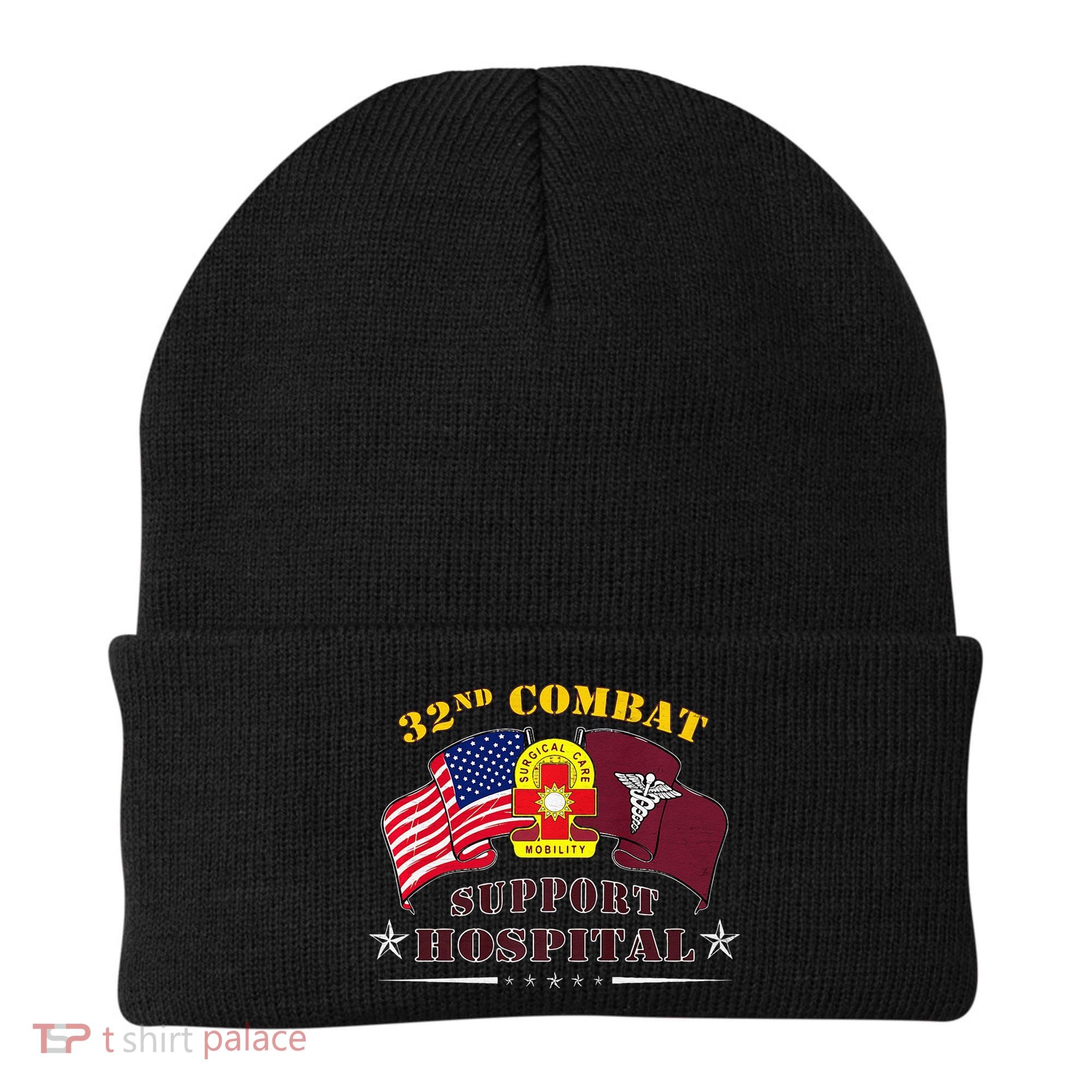 Army Combat Medic 32nd Combat Support Hospital Veteran Beanie