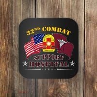 Army Combat Medic 32nd Combat Support Hospital Veteran Coaster thumb 0