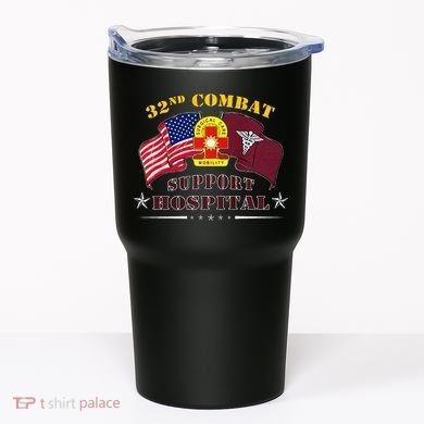 Army Combat Medic 32nd Combat Support Hospital Veteran Tumbler