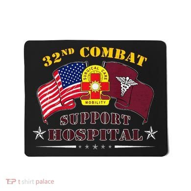 Army Combat Medic 32nd Combat Support Hospital Veteran Mousepad