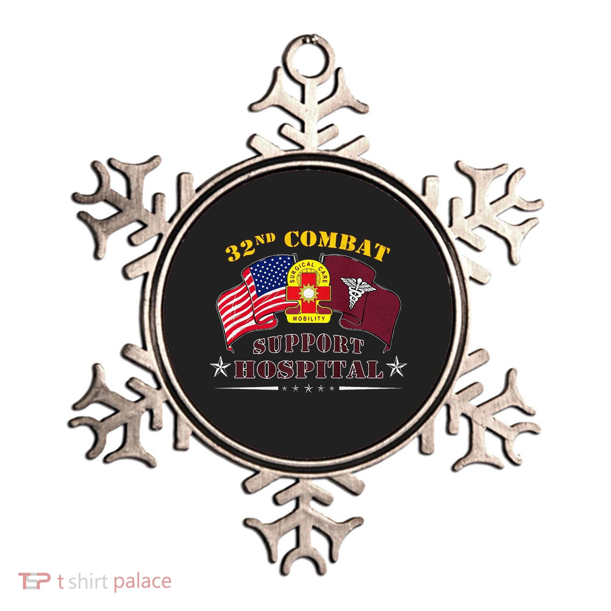 Army Combat Medic 32nd Combat Support Hospital Veteran Ornament