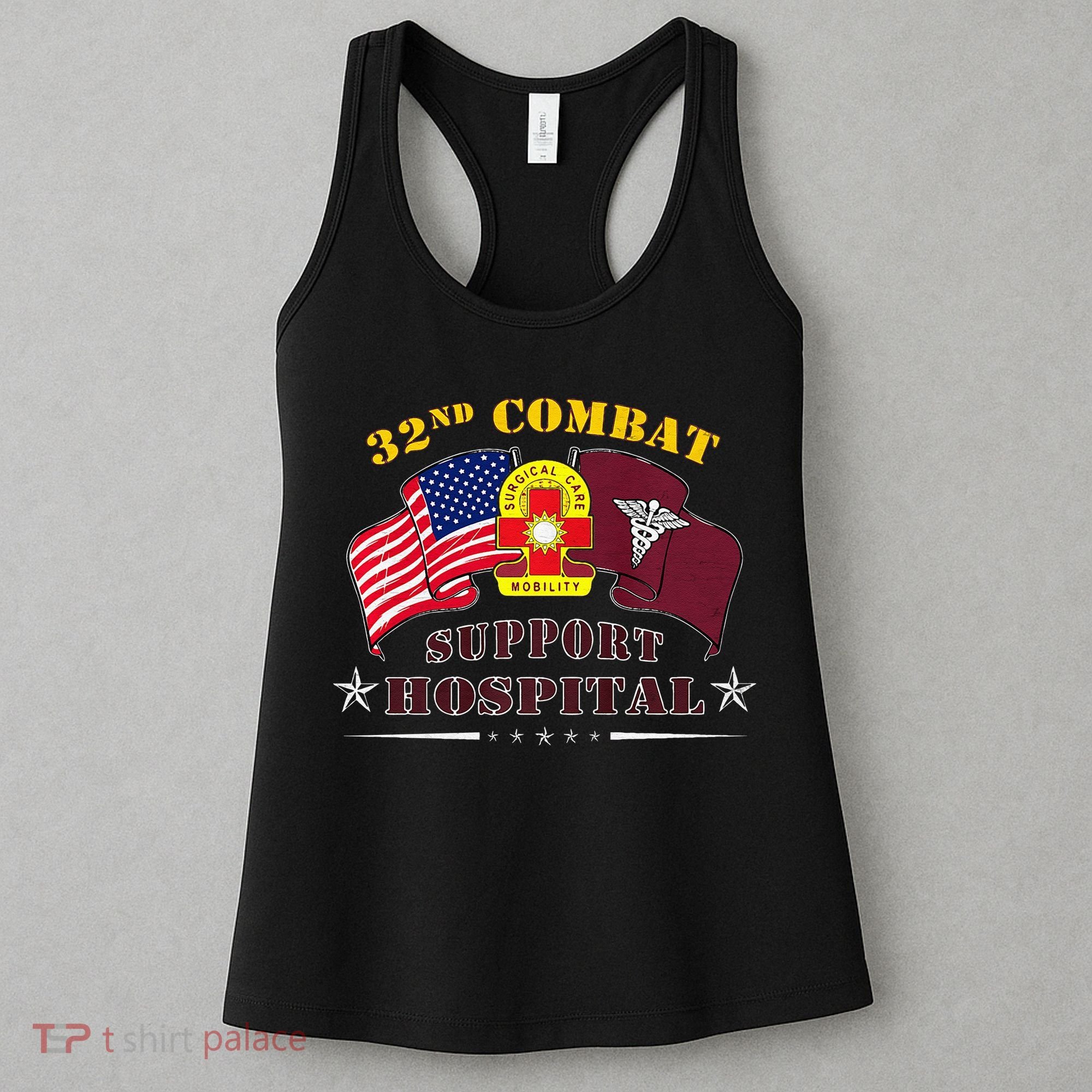 Army Combat Medic 32nd Combat Support Hospital Veteran Women's Tank Top