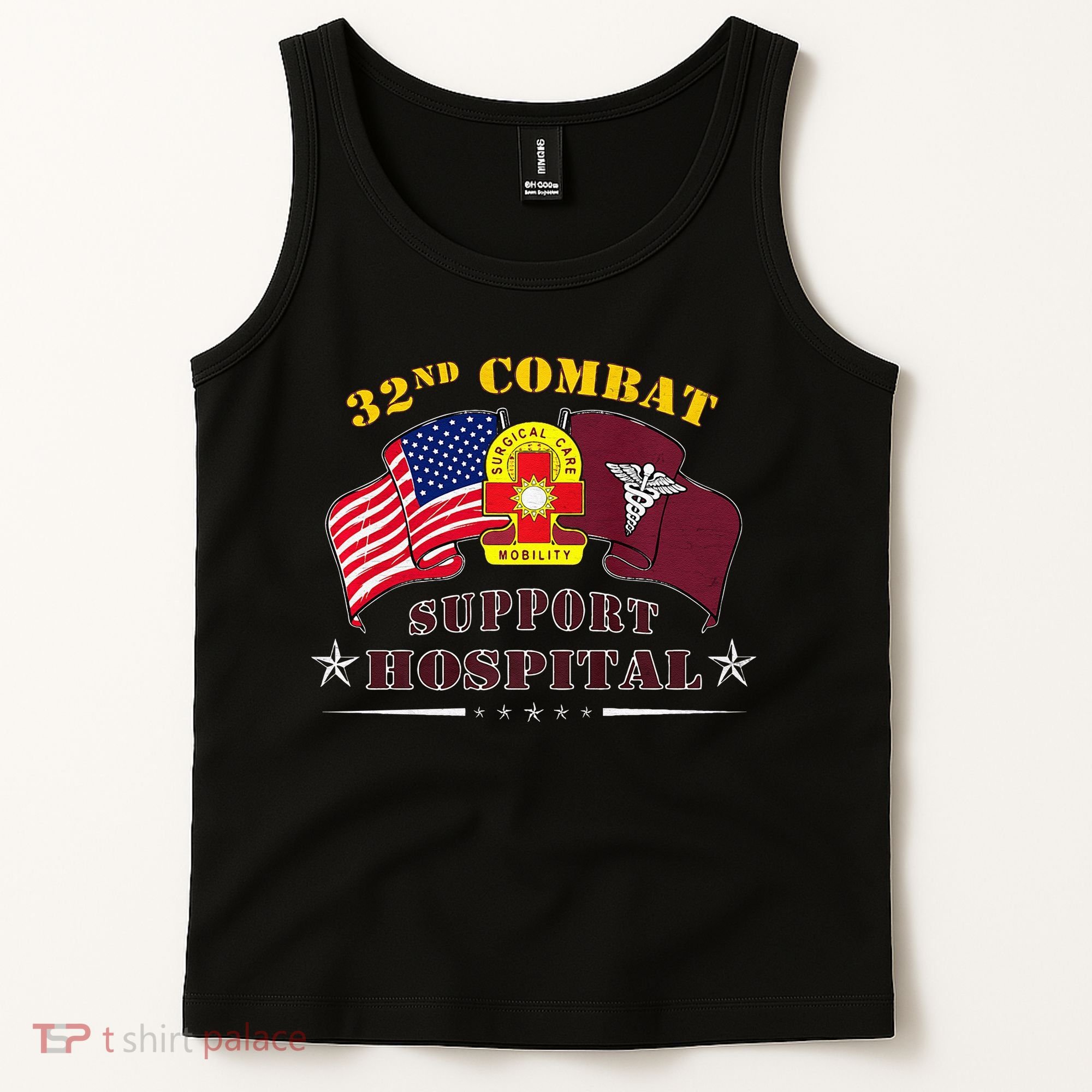 Army Combat Medic 32nd Combat Support Hospital Veteran Tank Top