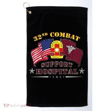 Army Combat Medic 32nd Combat Support Hospital Veteran Golf Towel