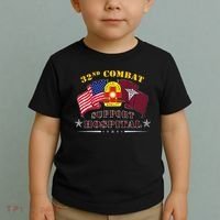 Army Combat Medic 32nd Combat Support Hospital Veteran Toddler T-Shirt thumb 2