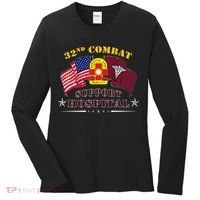 Army Combat Medic 32nd Combat Support Hospital Veteran Women's Long Sleeve Shirt thumb 0