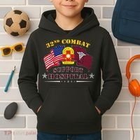 Army Combat Medic 32nd Combat Support Hospital Veteran Kids Hoodie thumb 2