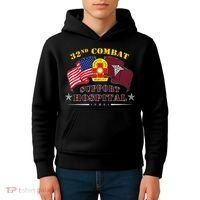 Army Combat Medic 32nd Combat Support Hospital Veteran Kids Hoodie thumb 4