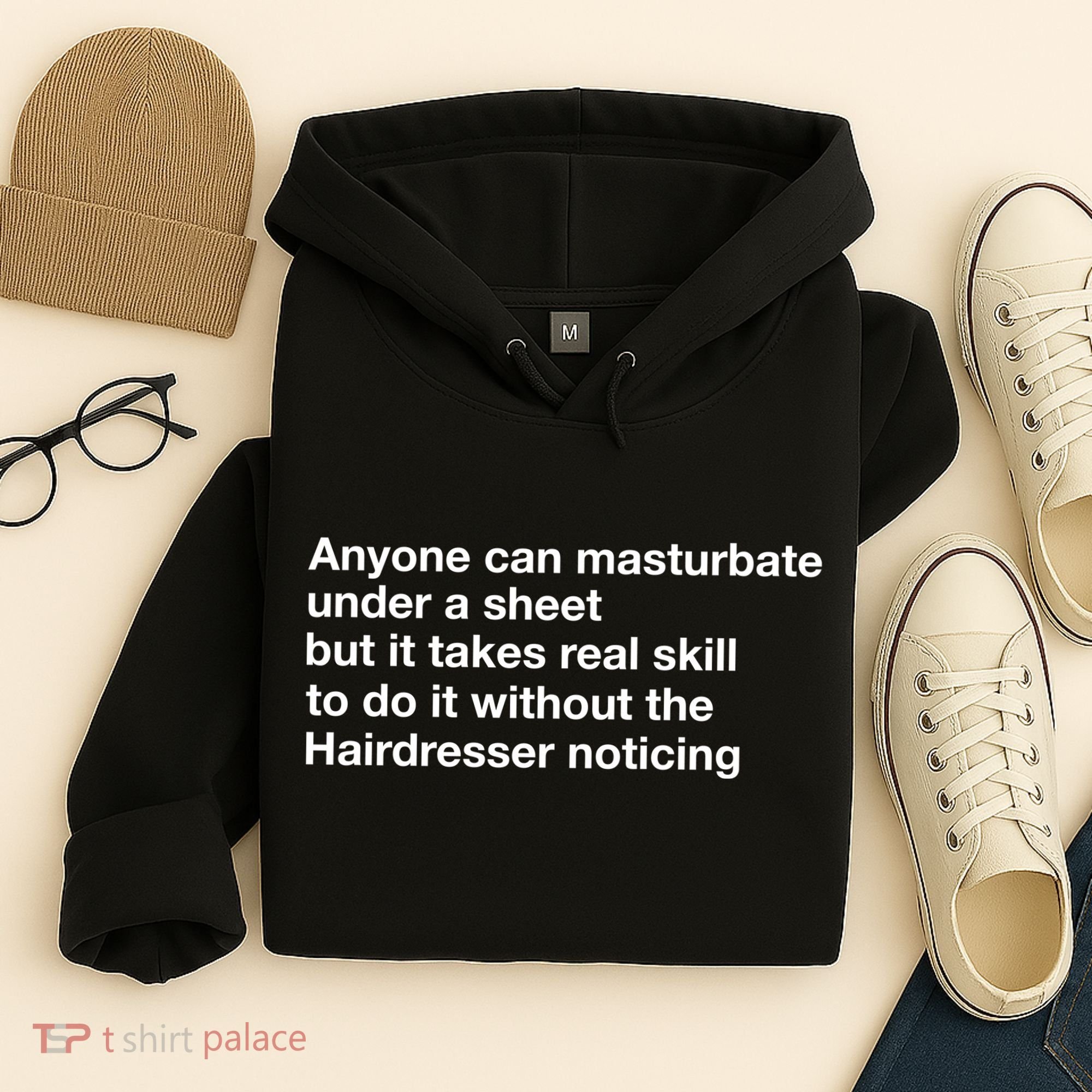 Anyone Can Masturbate Under A Sheet Hoodie