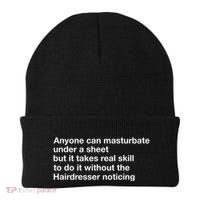 Anyone Can Masturbate Under A Sheet Beanie thumb 0