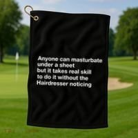 Anyone Can Masturbate Under A Sheet Golf Towel thumb 1