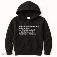 Anyone Can Masturbate Under A Sheet Kids Hoodie thumb 0