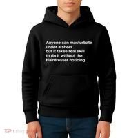 Anyone Can Masturbate Under A Sheet Kids Hoodie thumb 4