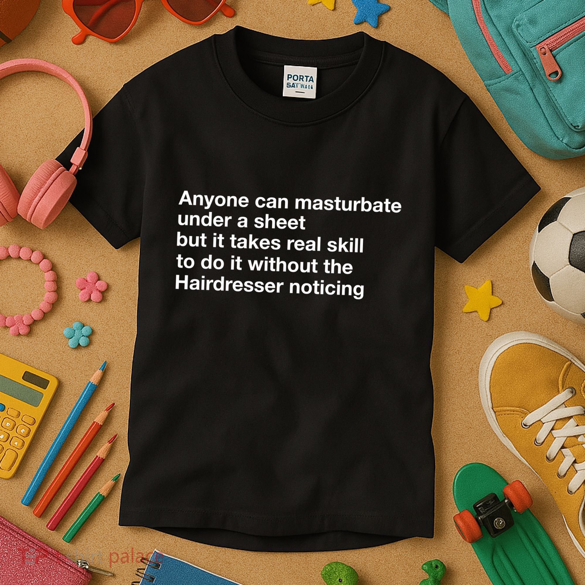 Anyone Can Masturbate Under A Sheet Kids T-Shirt