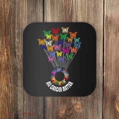 All Cancer Matters Awareness Day Ribbon Support Coaster