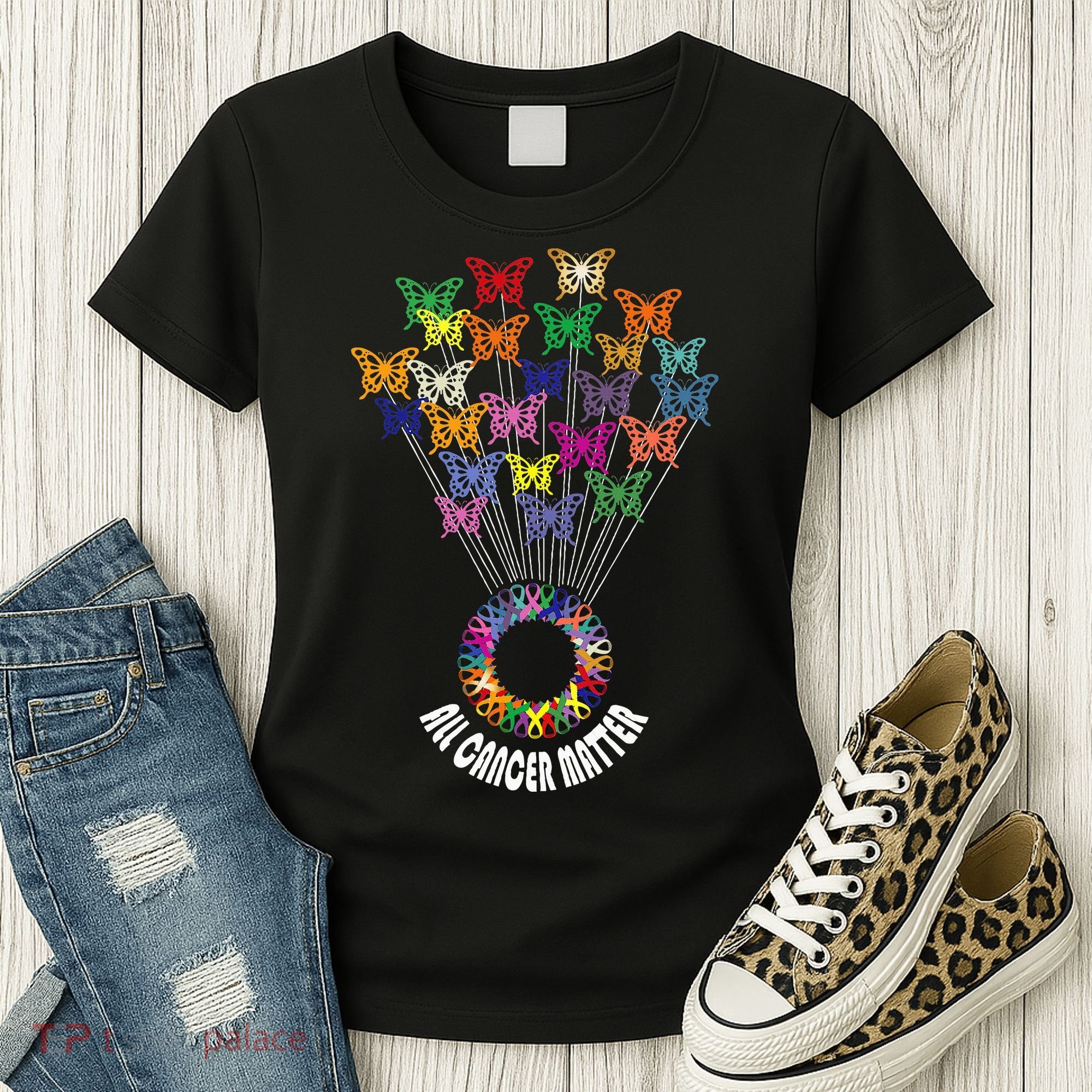 All Cancer Matters Awareness Day Ribbon Support Women's T-Shirt