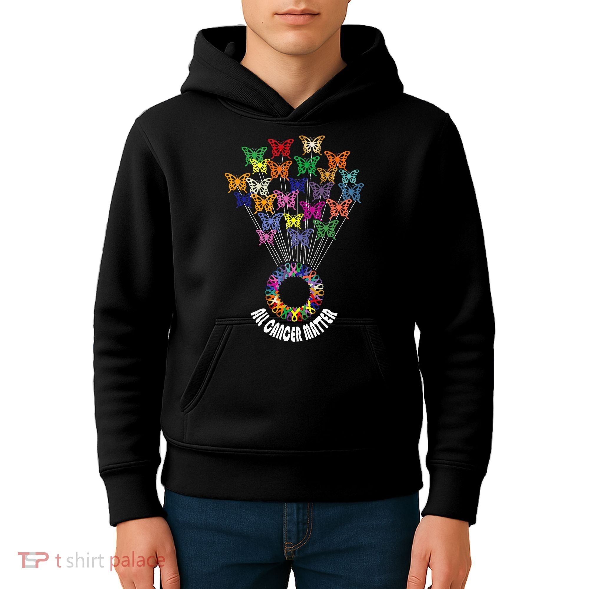 All Cancer Matters Awareness Day Ribbon Support Kids Hoodie