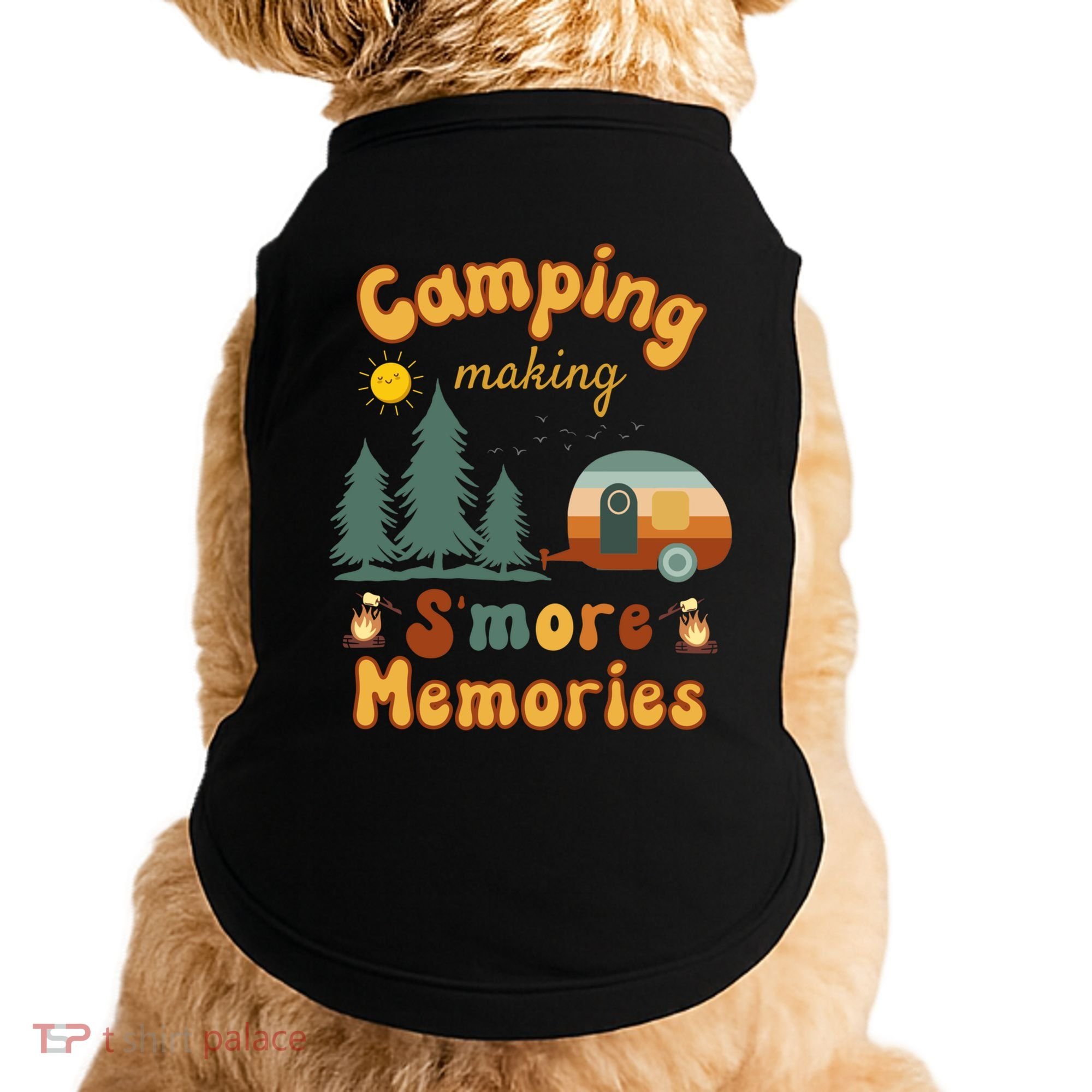 Awesome Camping Making Smore Memories Camping Lovers Meaningful Gift Doggie Tank