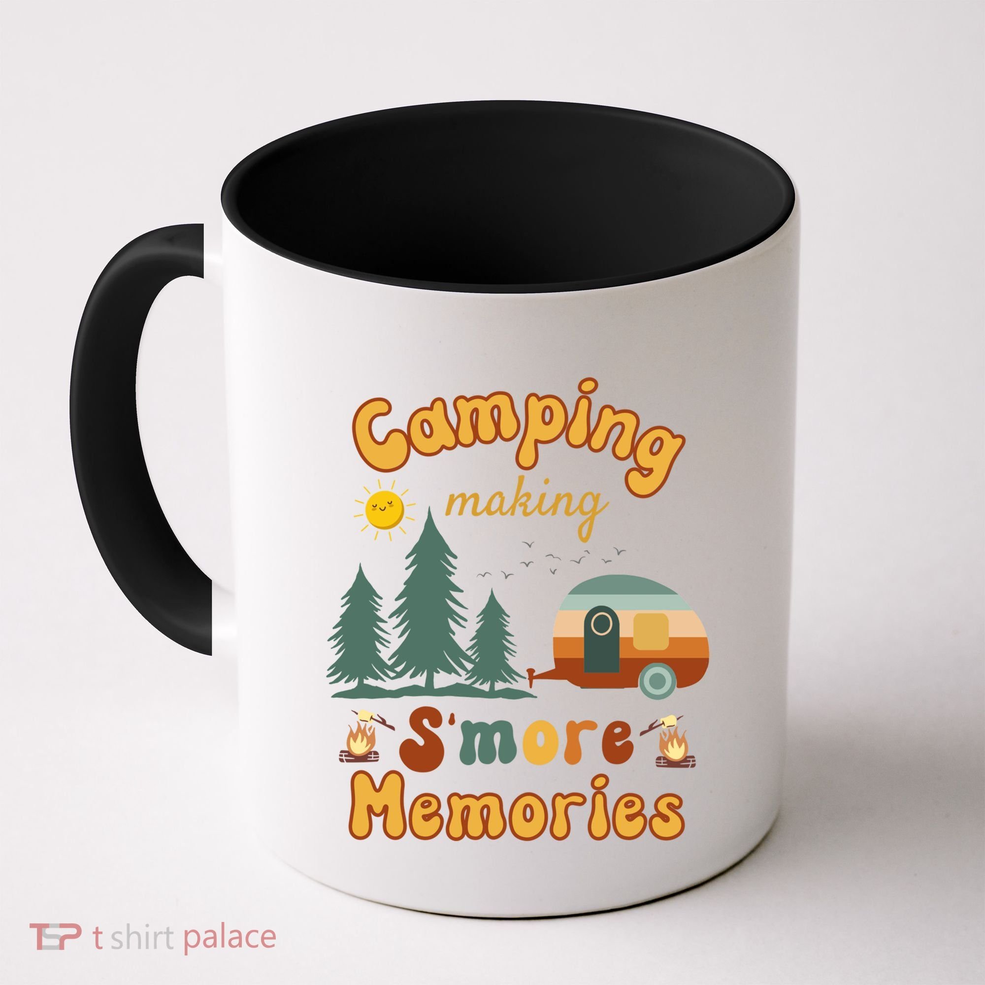 Awesome Camping Making Smore Memories Camping Lovers Meaningful Gift Coffee Mug