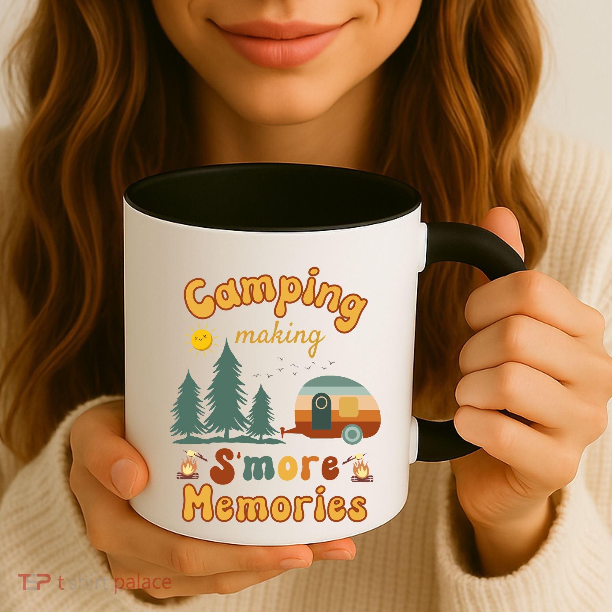Awesome Camping Making Smore Memories Camping Lovers Meaningful Gift Coffee Mug
