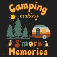 Awesome Camping Making Smore Memories Camping Lovers Meaningful Gift Beanie thumb 2