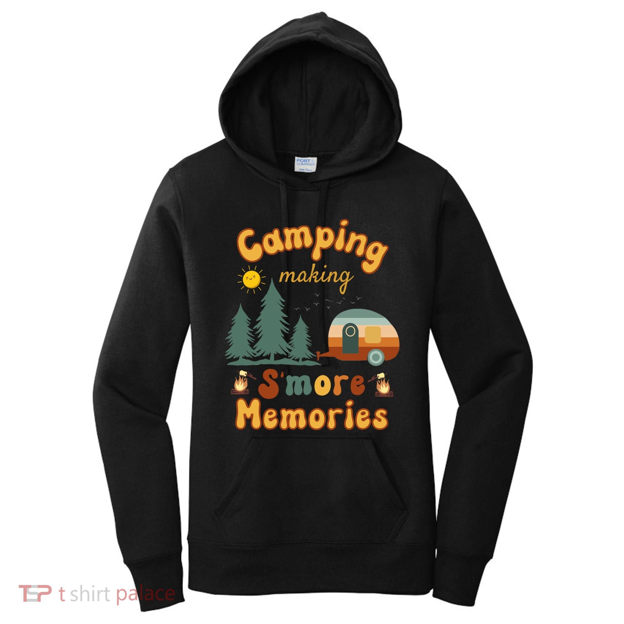Awesome Camping Making Smore Memories Camping Lovers Meaningful Gift Women's Hoodie